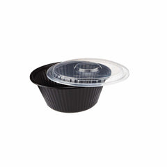 Black Base Container with clear lid