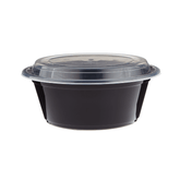 Black Base Round Container And Lid