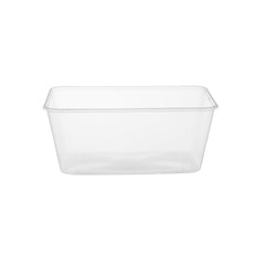 Clear Heavy Duty Rectangle Microwave Container with Lid