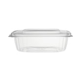 Clear Pet Hinged Oval Container