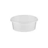 Clear Round Microwavable Container