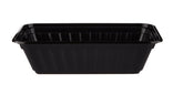 150 Pieces 38 Oz Black Base Heavy Duty Rectangular Container + Lids