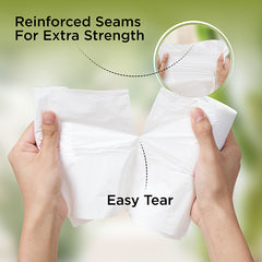 45 x 55 White Dust Bin Bag Roll (10 Gallons)
