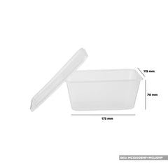 Heavy Duty Rectangle Microwave Container with Lid