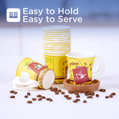 من أكواب ورقية سنقل مطبوع بسعة 7 أونصة مع مقبض 1000 قطعة