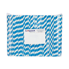 Paper Straw Without Wrap blue