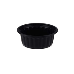 Ribbed Round Container with Lids