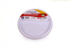 Round Plastic Plate White