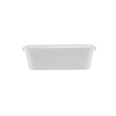 White Rectangle Microwave Container (Base Only)