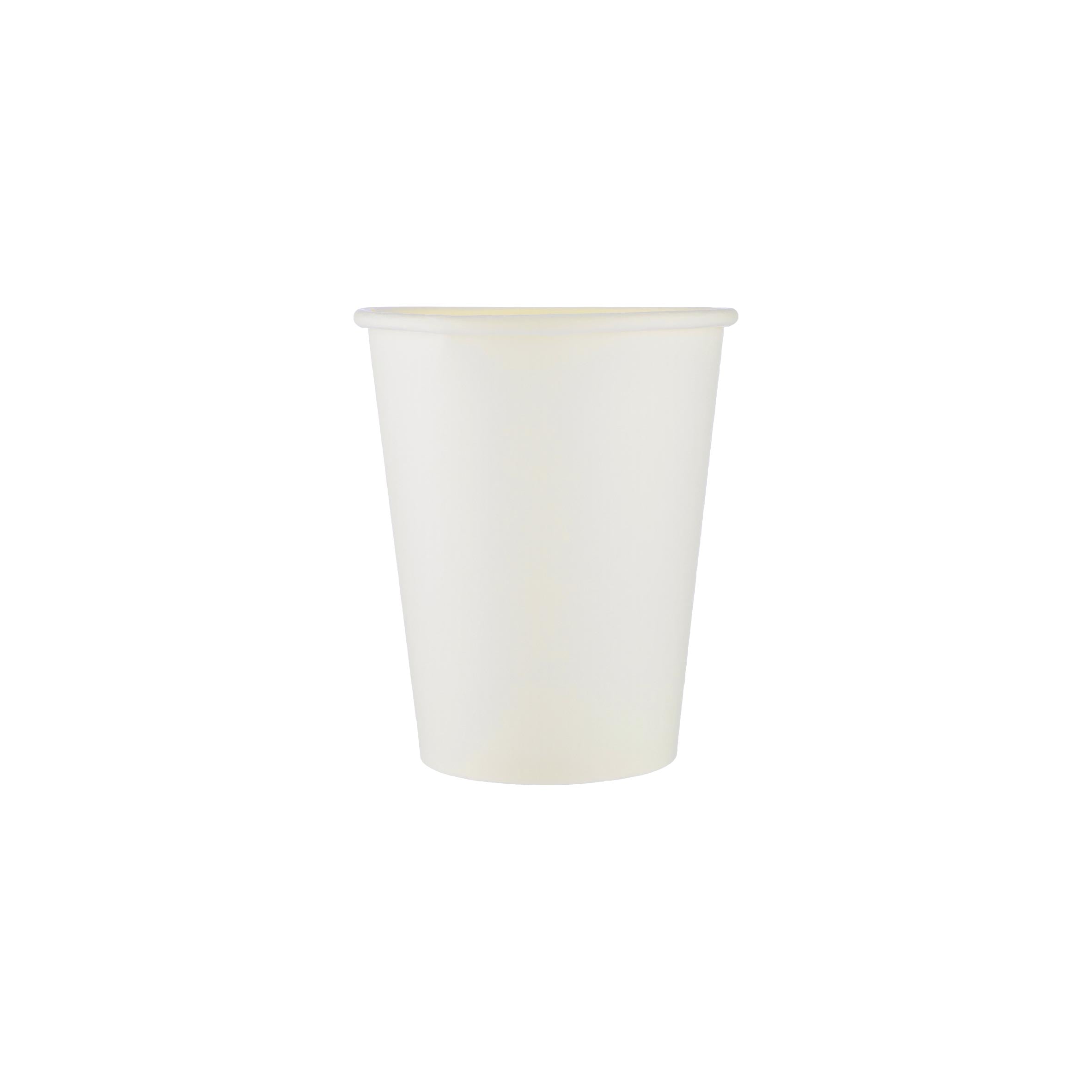White Single Wall Paper Cups