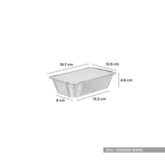 Aluminium takeaway container 8368 - Hotpack Global