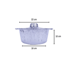 Aluminum Pot Container With Lid