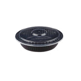Black Base Round Container