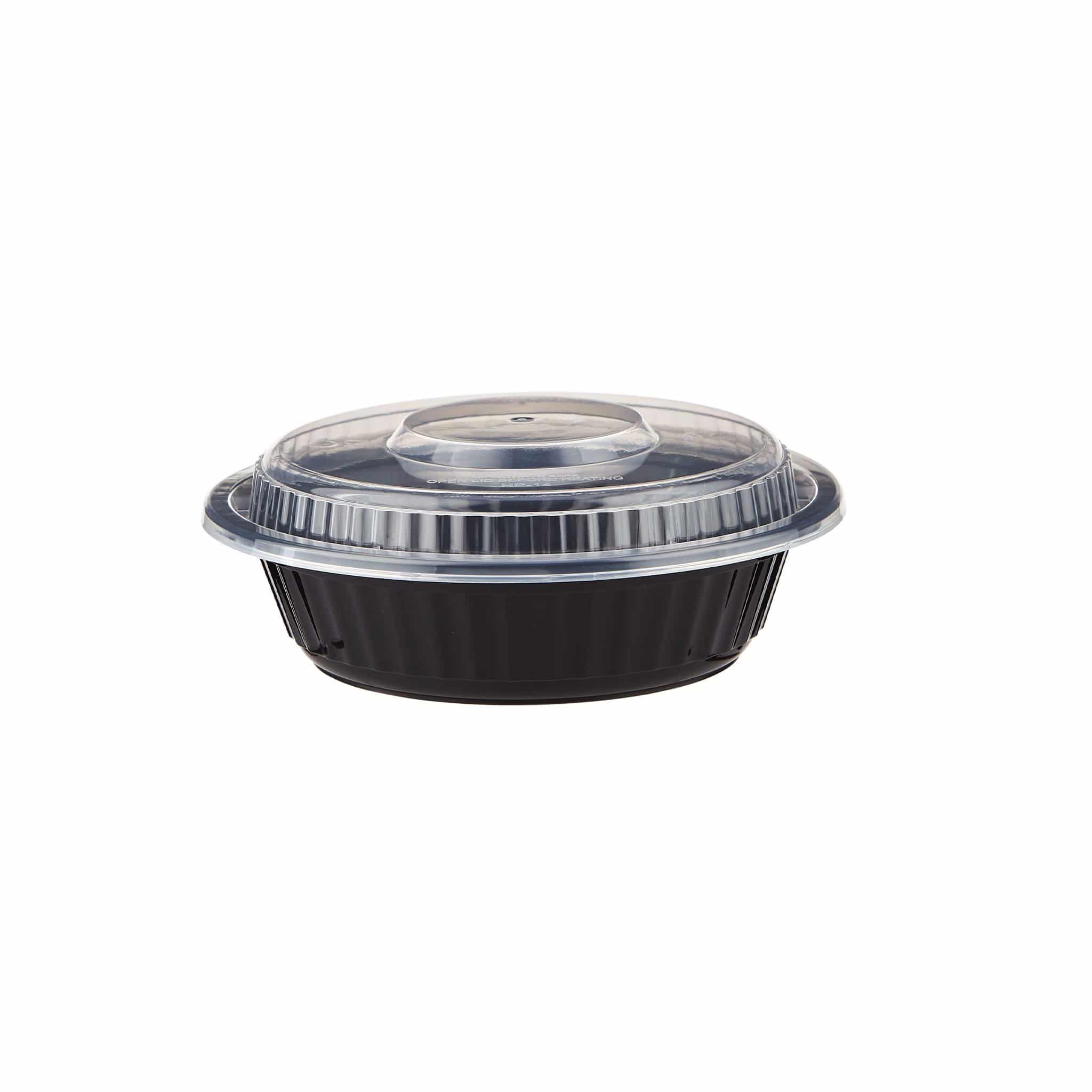 Black Base Heavy Duty Round Container