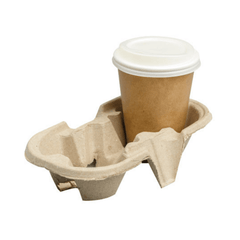 PAPER CORRUGATED 2-CUP HOLDER