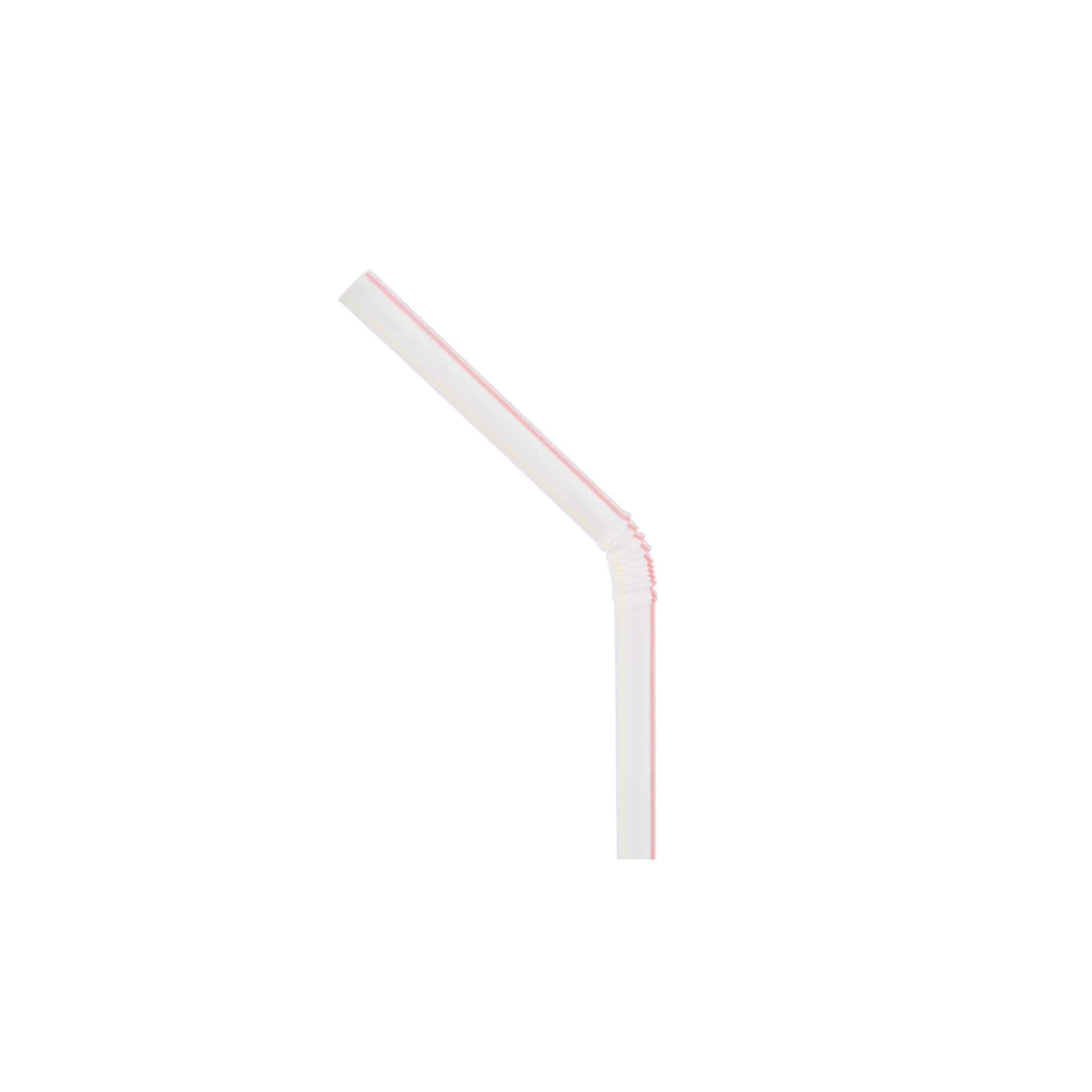 Plastic Flexible Straw Wrapped