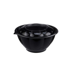 Round salad bowl with lid