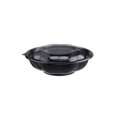 BLACK SALAD BOWL WITH CLEAR  LID
