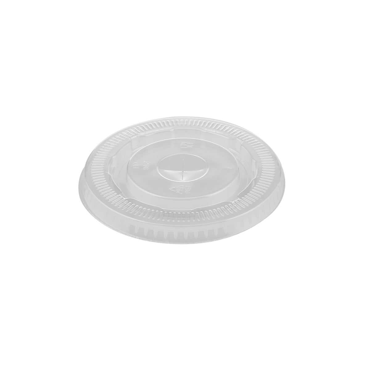 Flat Lid With Hole For PET Juice Cup