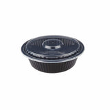 150 Pieces 32 Oz  Black Base Heavy Duty Round Container