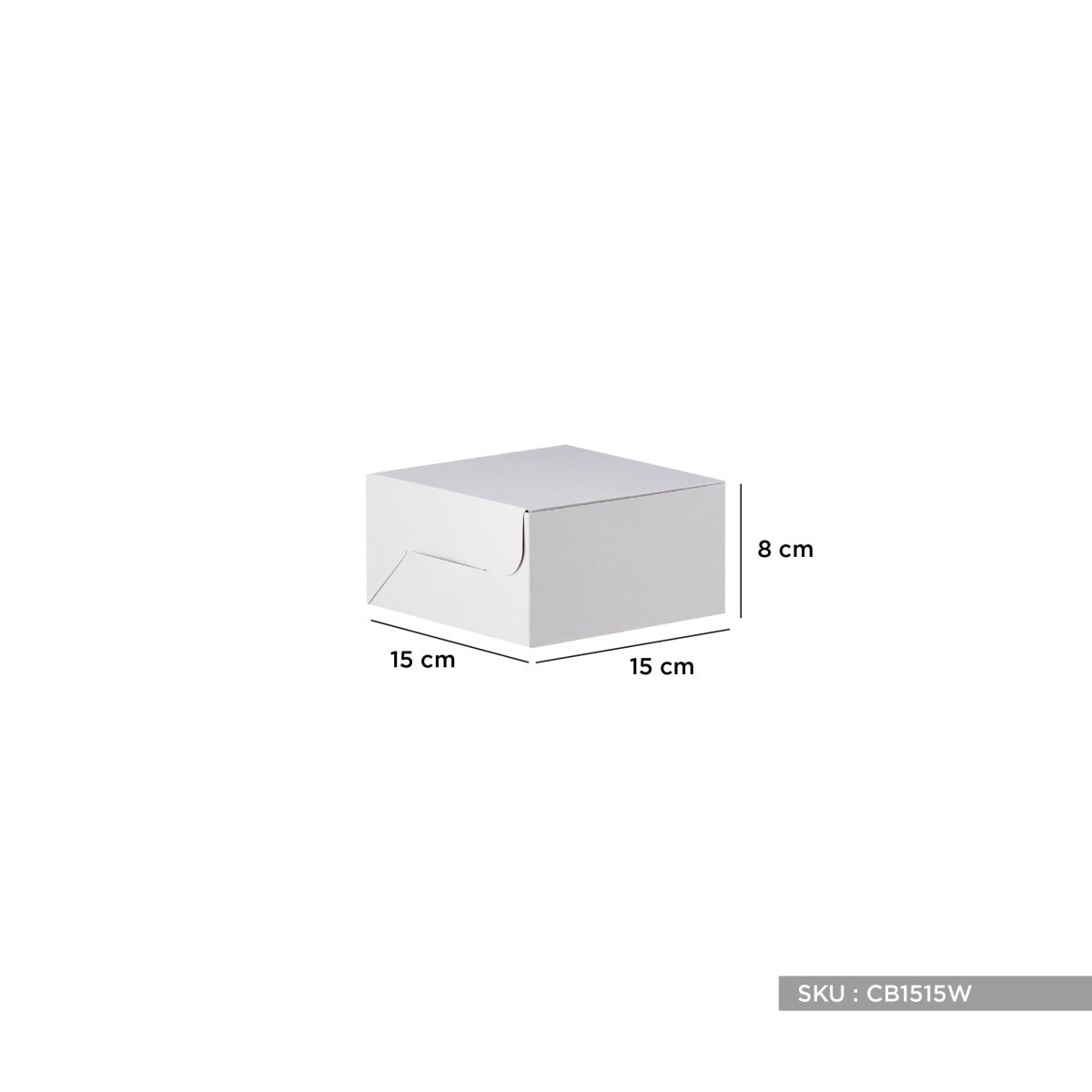 PLAIN WHITE CAKE BOX