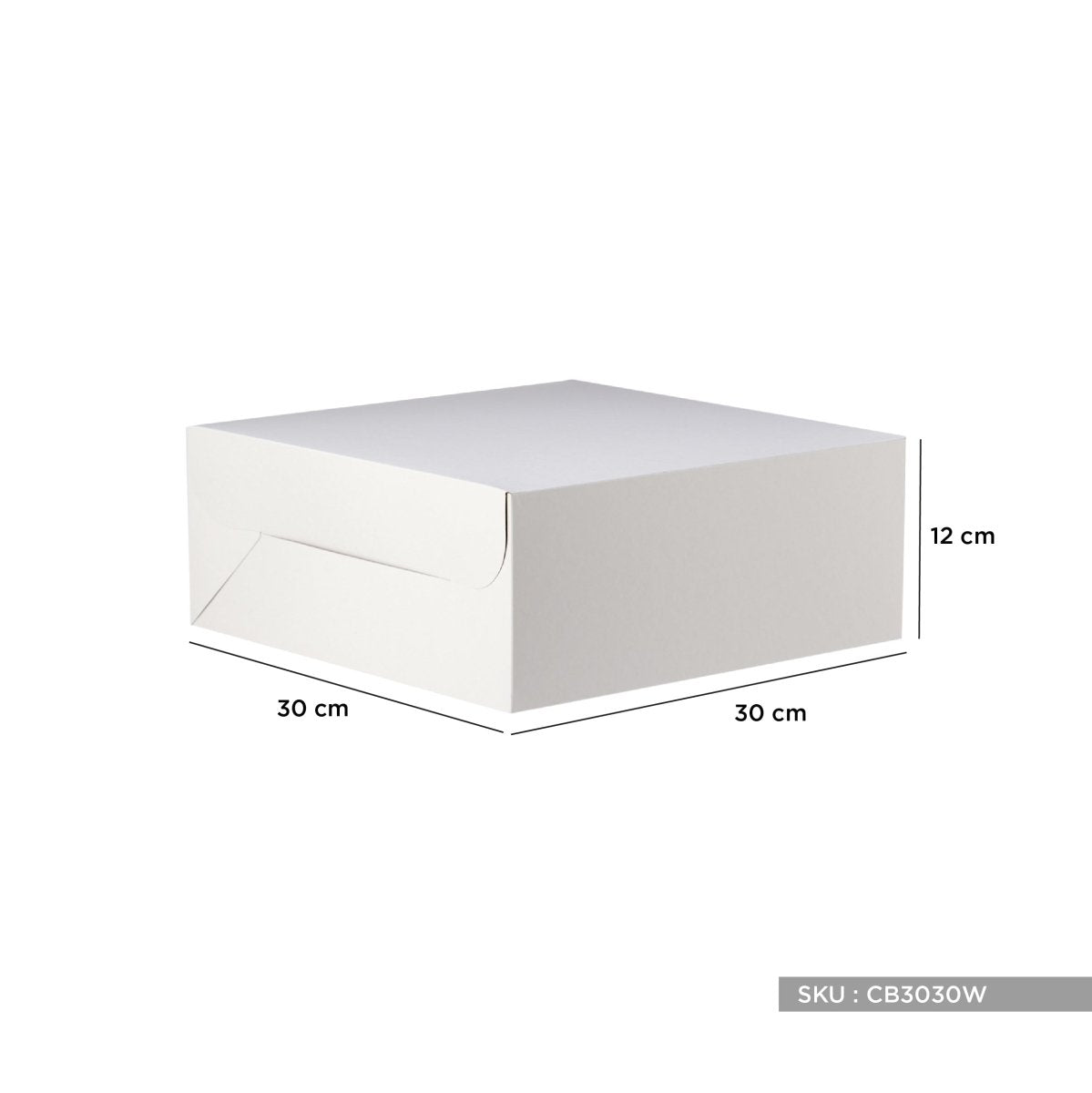 PLAIN WHITE CAKE BOX