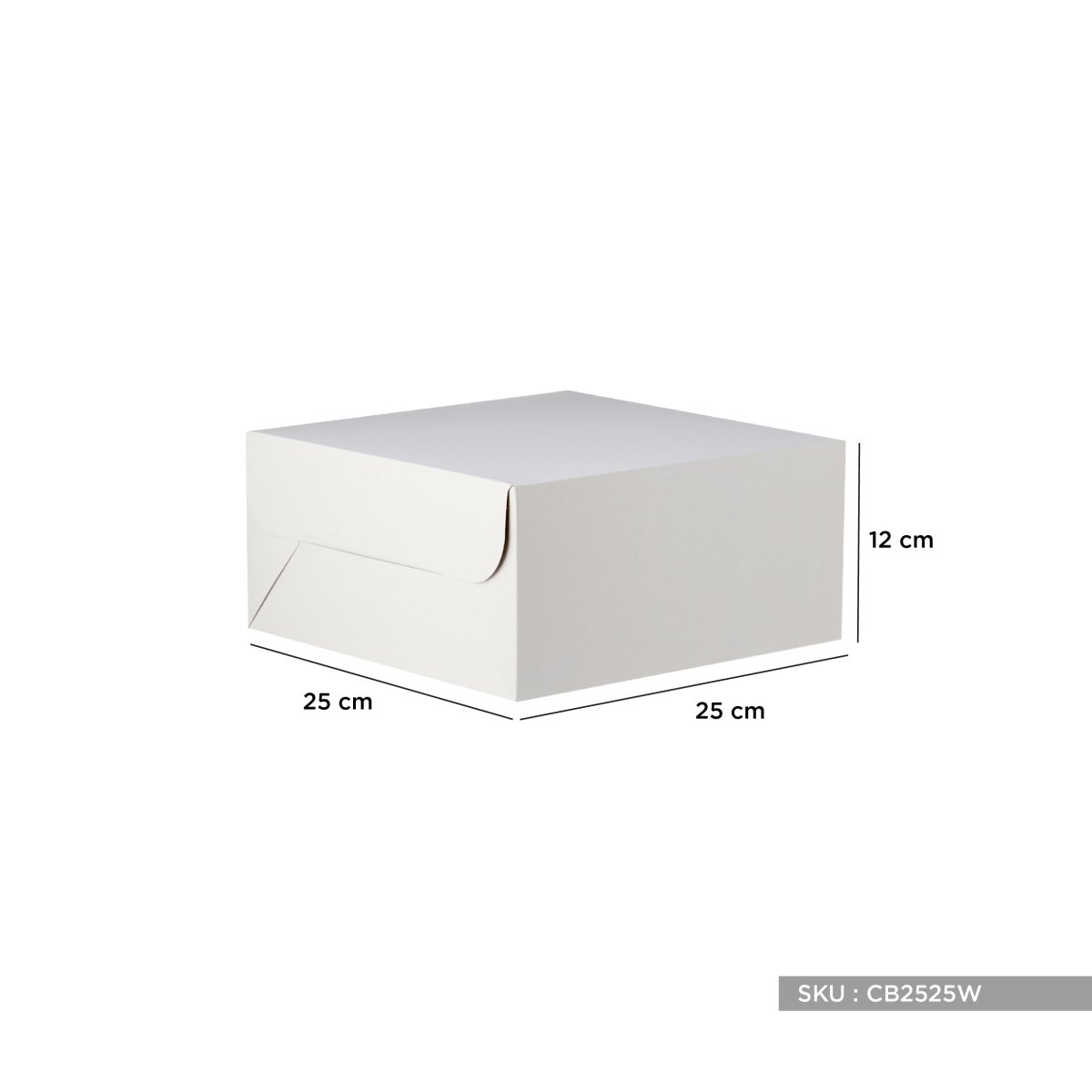 PLAIN WHITE CAKE BOX