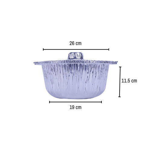 Aluminum POT Container With Hood - hotpackwebstore.com