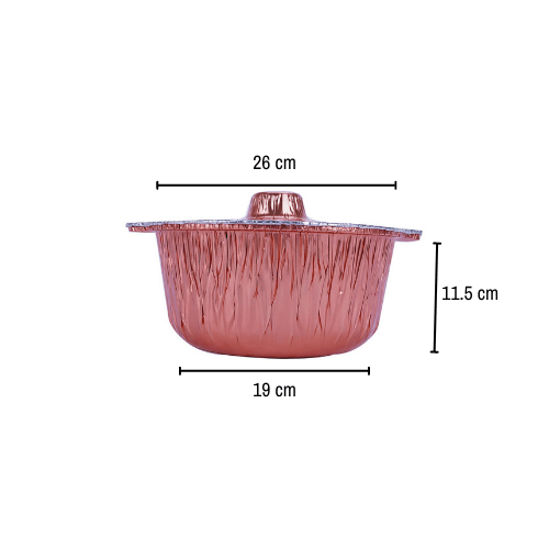 Aluminum POT Container With Hood - hotpackwebstore.com