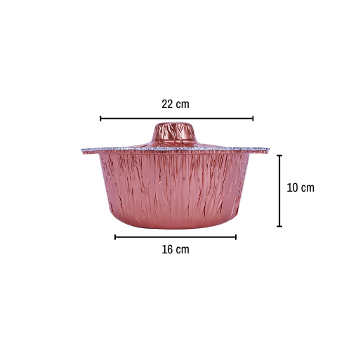 Aluminum POT Container With Hood - hotpackwebstore.com