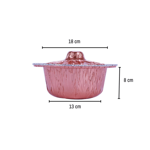 Aluminum POT Container With Hood - hotpackwebstore.com