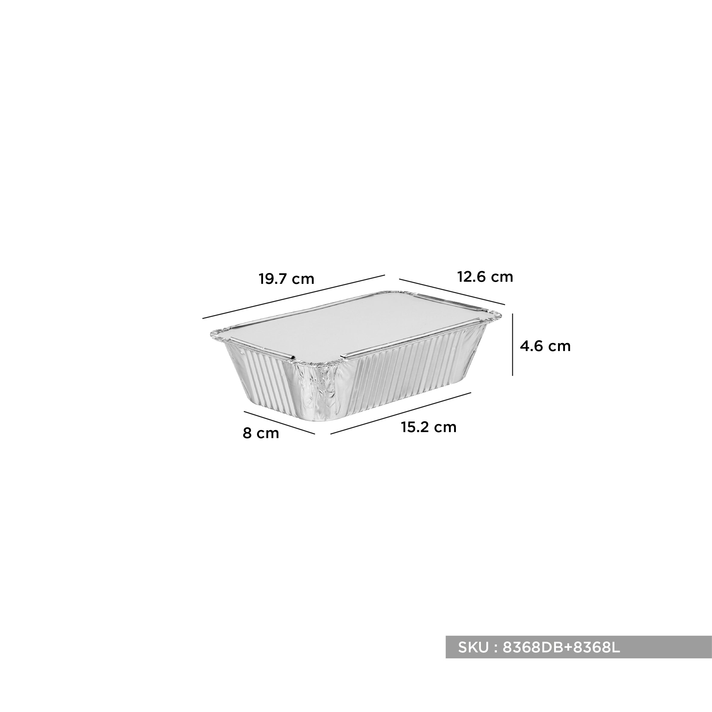 Aluminium takeaway container 8368 - Hotpack Global