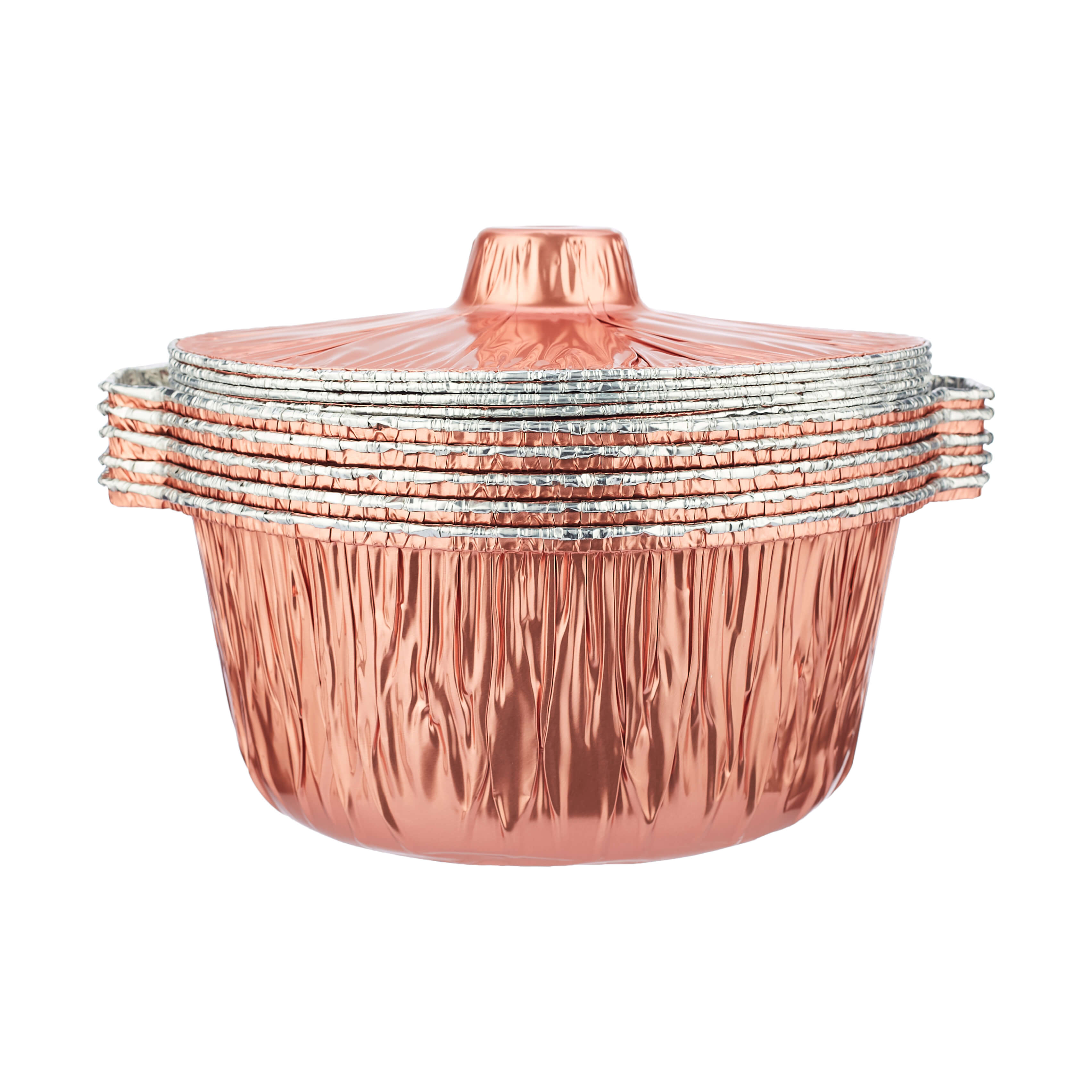 Aluminum POT Container With Lid- hotpackwebstore.com