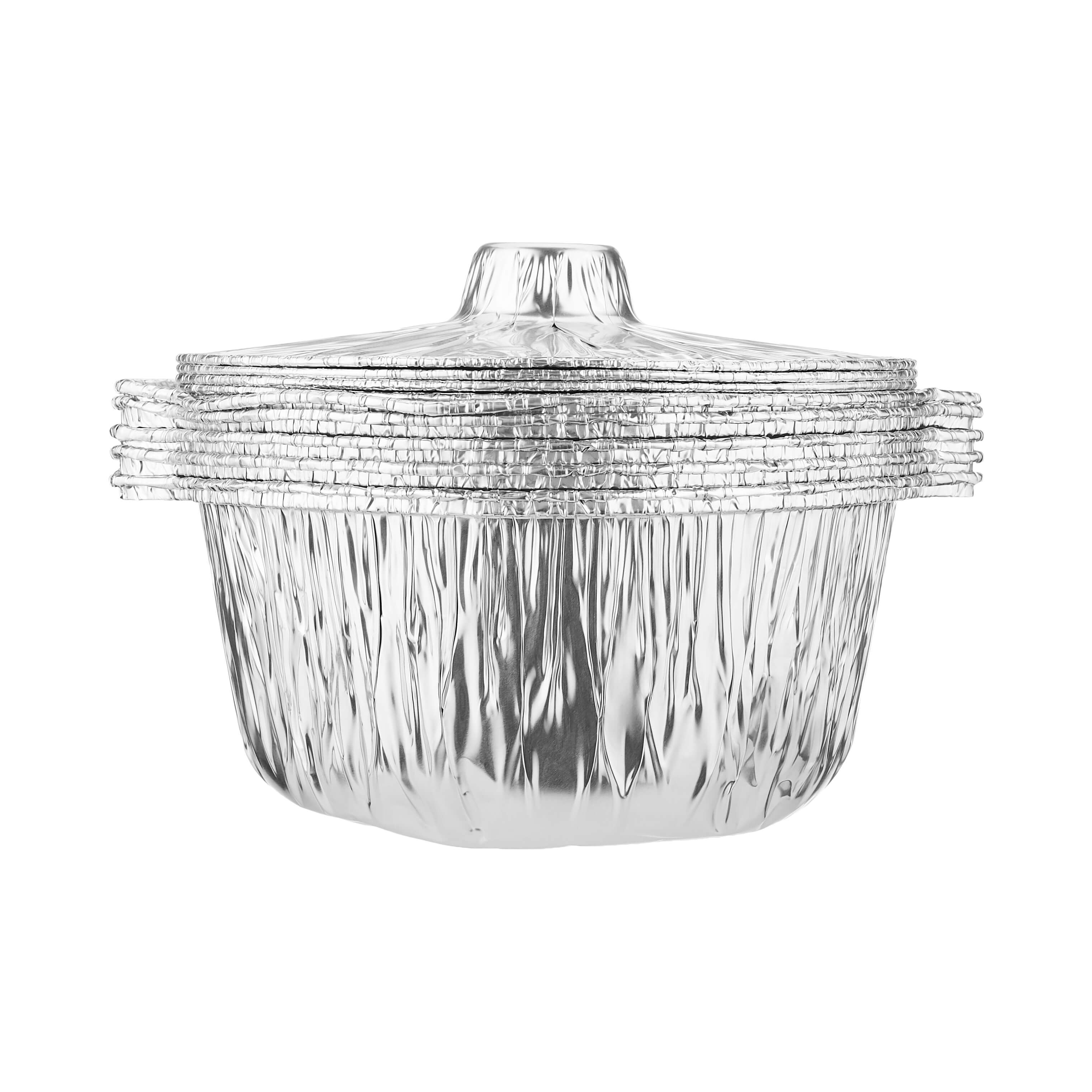 Aluminum Pot Container With Lid - hotpackwebstore.com