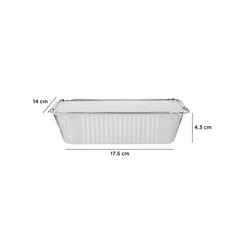Aluminium Container 210x140x38mm 
