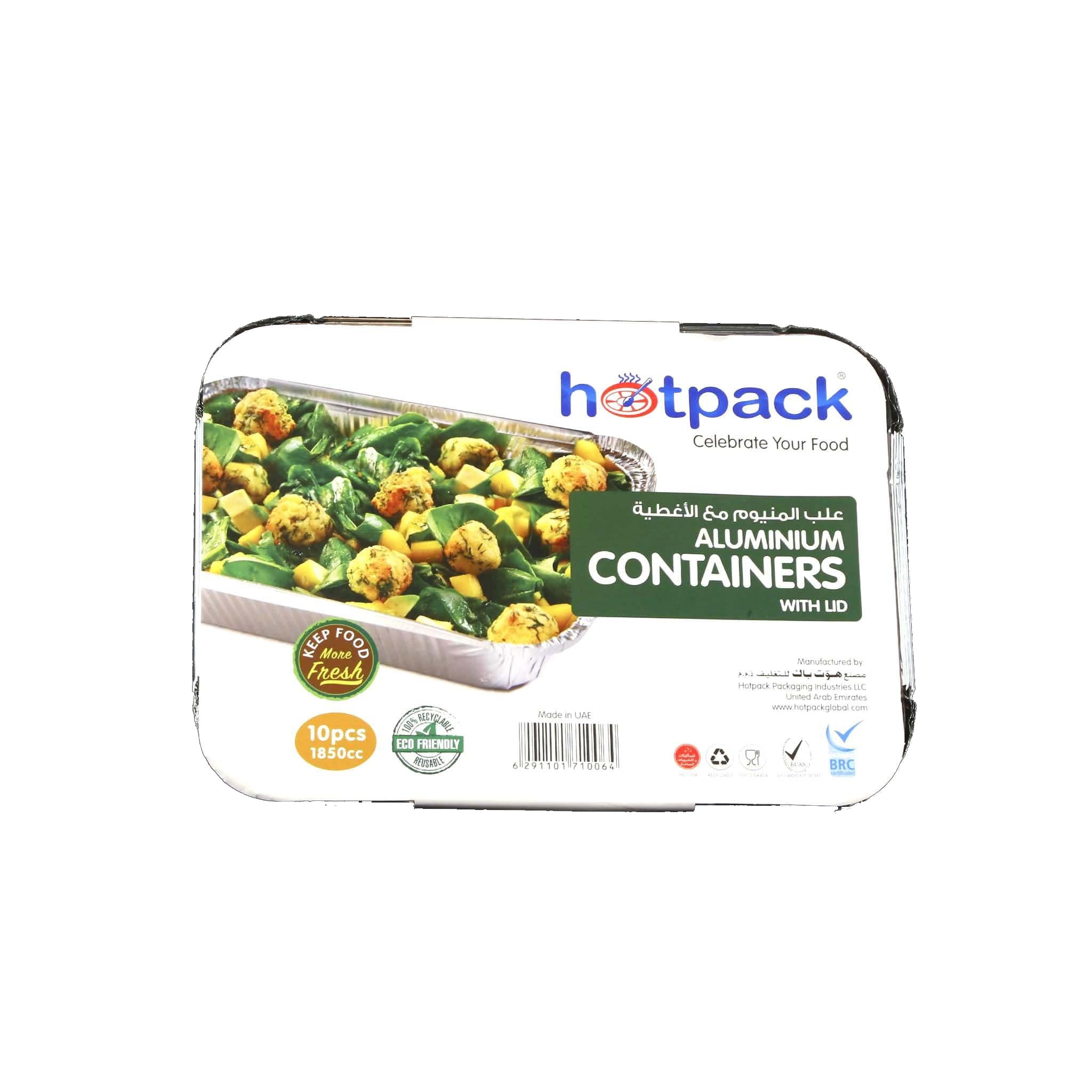 Aluminum Containers with Lid