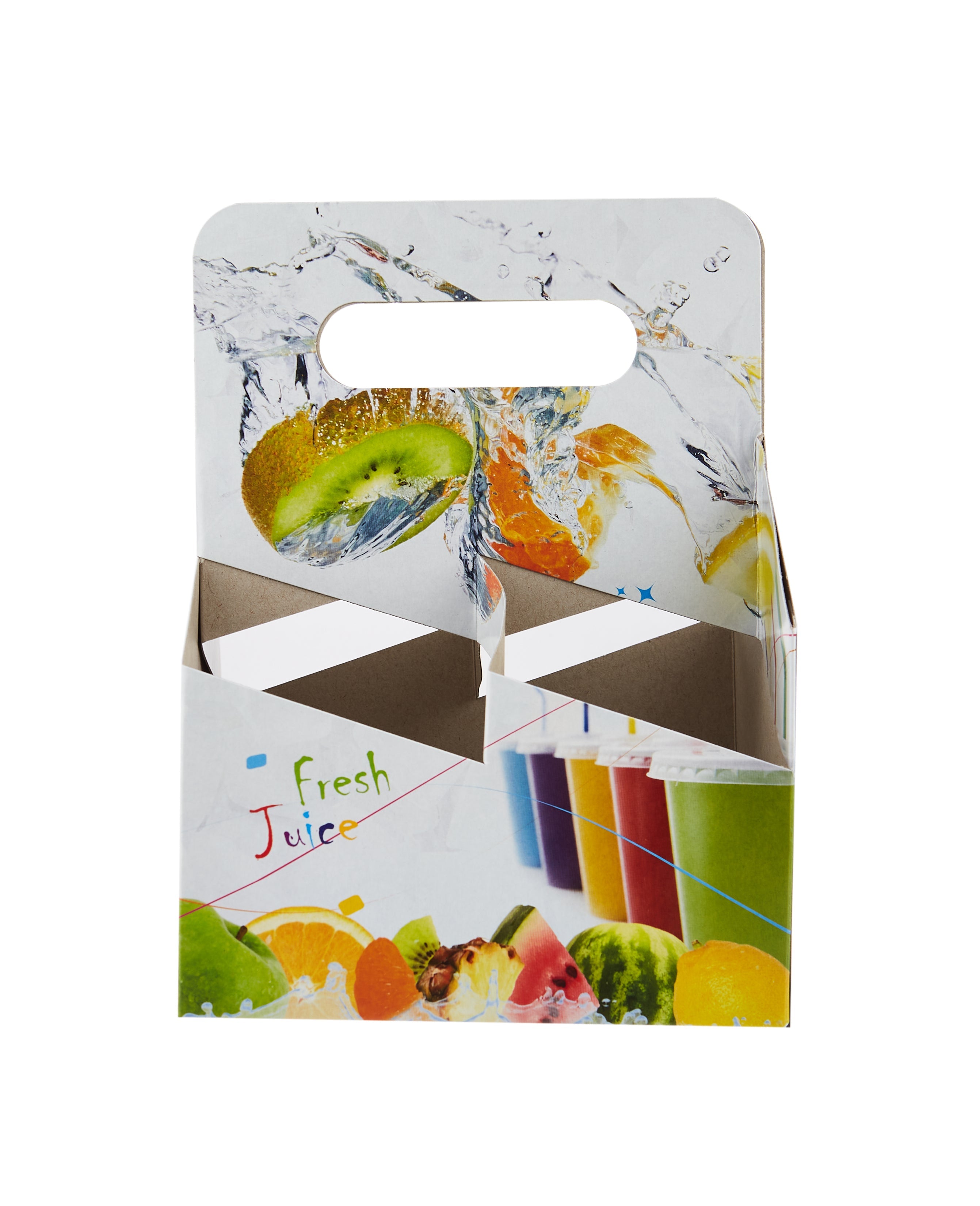 Paper Printed 4 Juice Cup Carrier - Hotpack Global