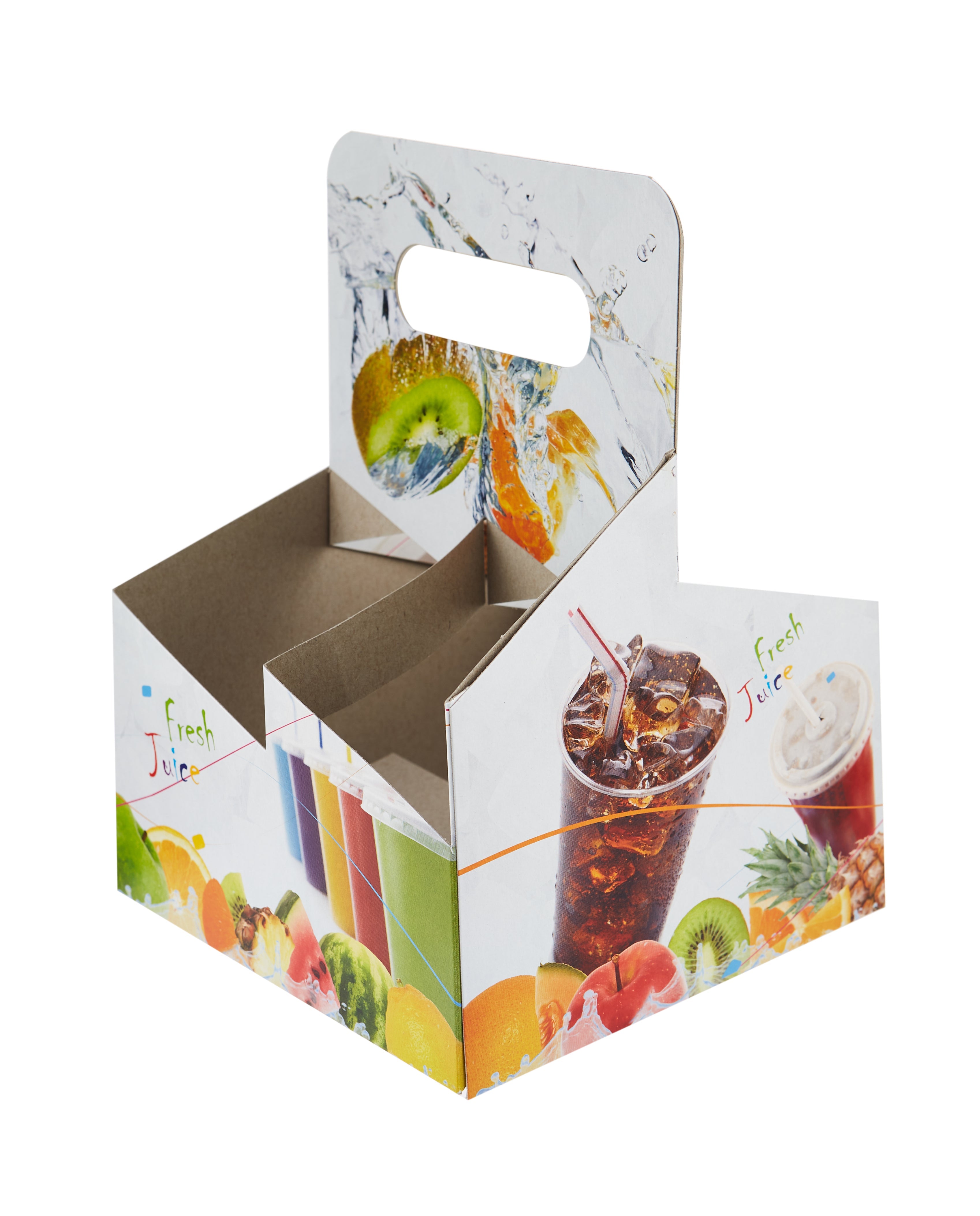 Paper Printed Juice Cup Carrier - Hotpack Global