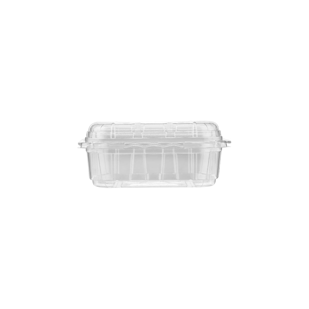 Clear PET Punnet Hinged Container with lid
