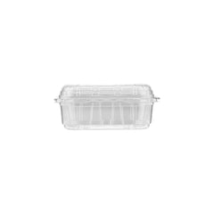 Clear PET Punnet Hinged Container with lid