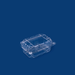 Clear  Punnet Hinged Container with lid