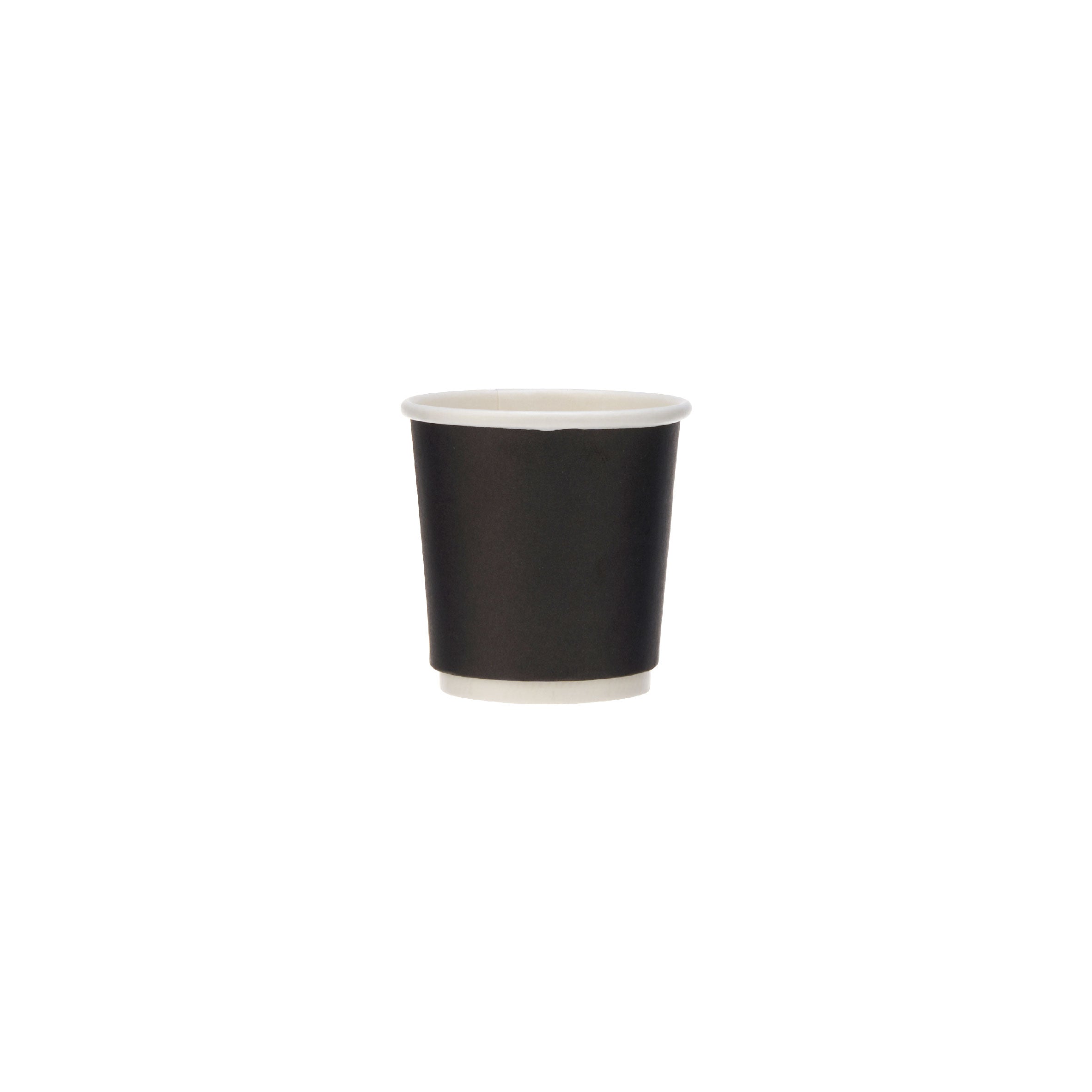 4 Oz Black Double Wall Paper Cups 1000 Pieces - Hotpack Global