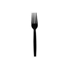 Fork Black Plastic Individually Wrap