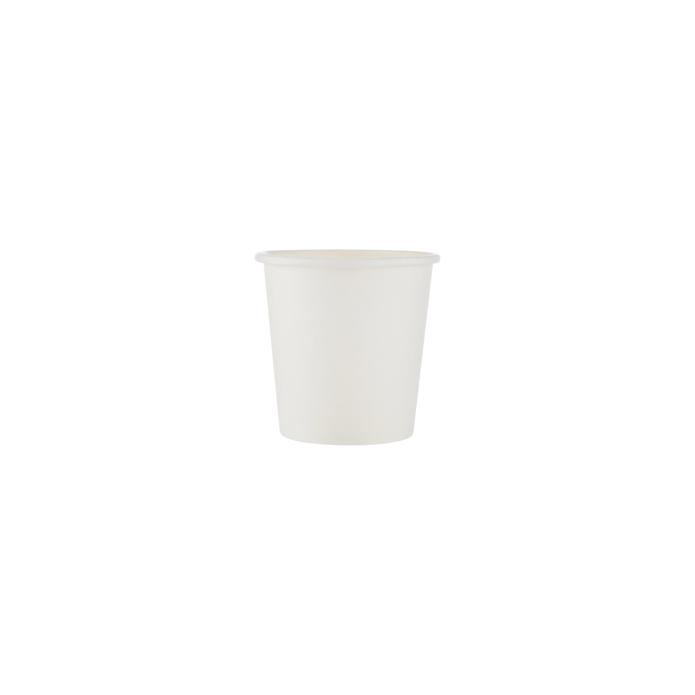 Heavy Duty White Single- Wall Paper Cups 