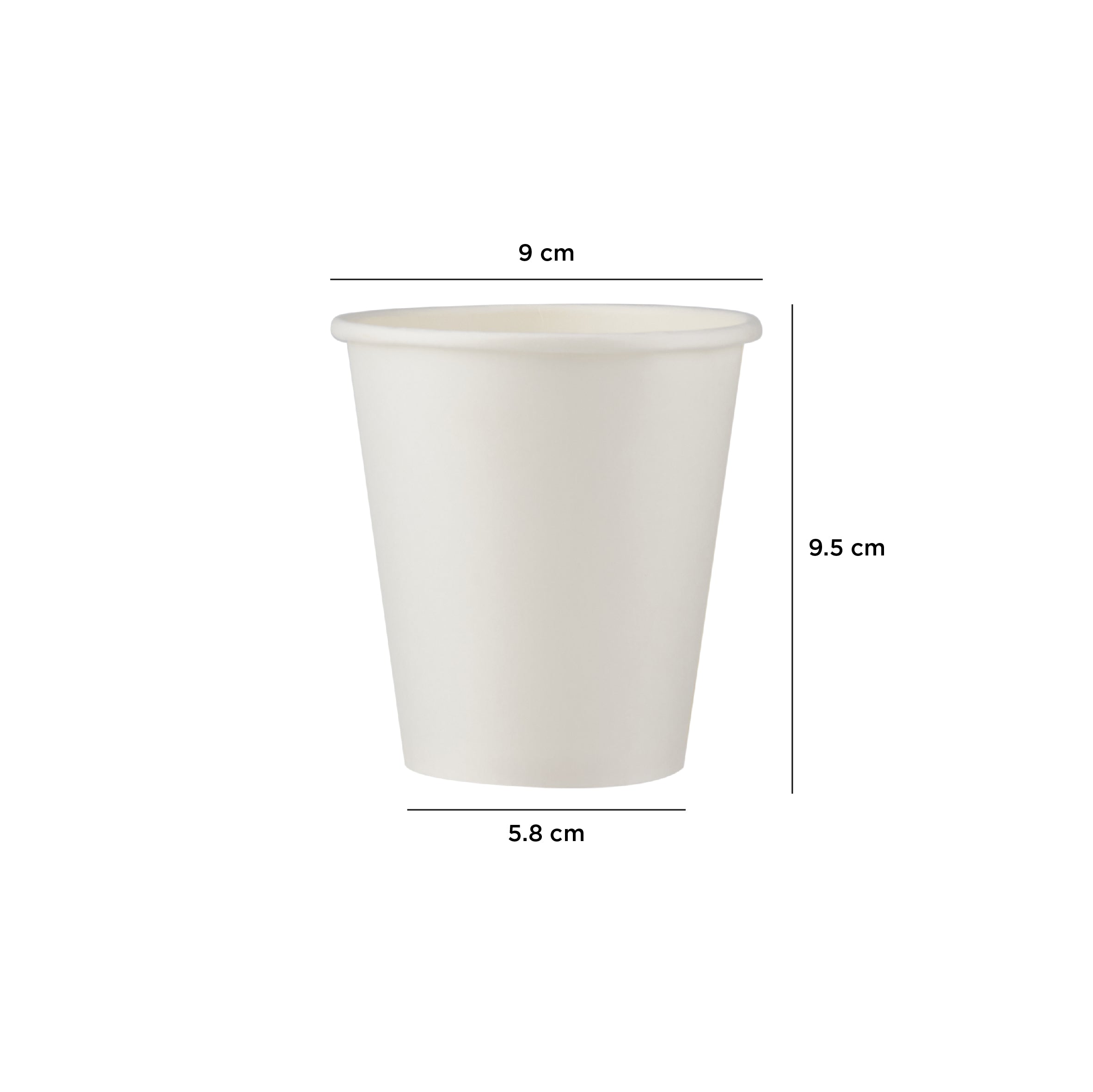 Heavy Duty White Single Wall Paper Cup 