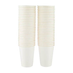 Heavy Duty White Single Wall Paper Cups set