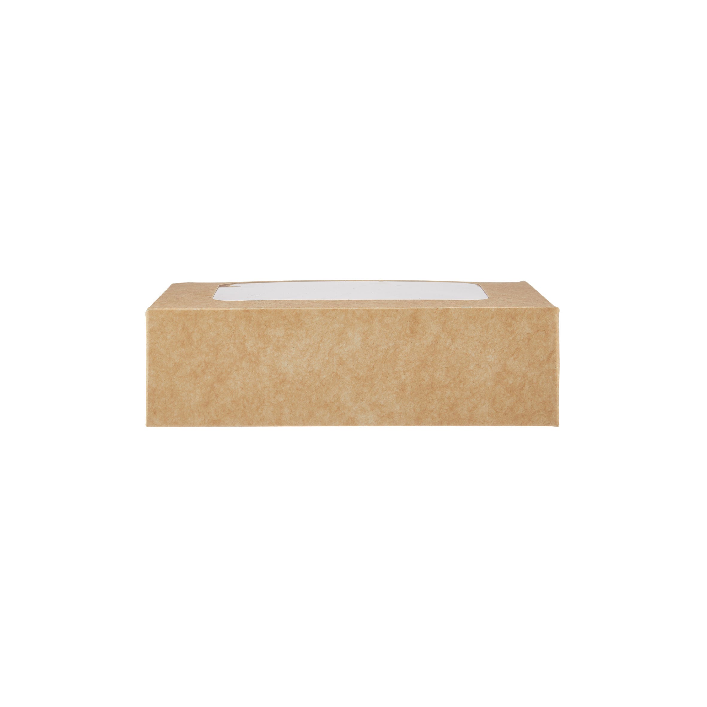 KRAFT RECTANGLE SALAD BOX WITH WINDOW