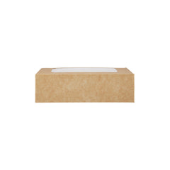 KRAFT RECTANGLE SALAD BOX WITH WINDOW