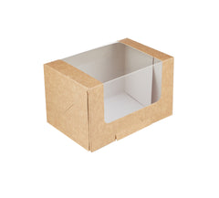 Kraft Rectangular Deli Box with Window - Hotpack Global