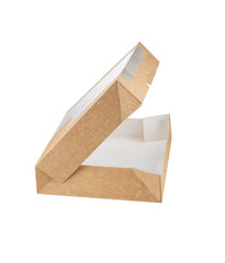 Kraft Rectangular Deli Box with Window - 